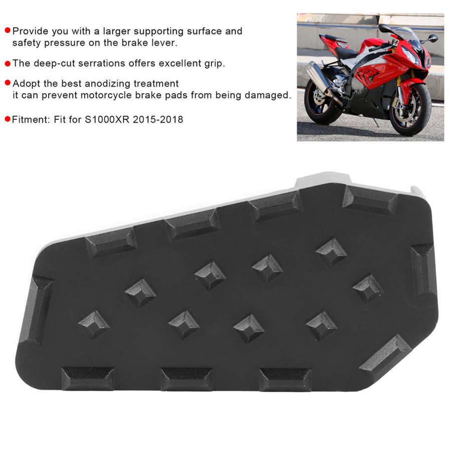 Motorcycles Rear Foot Brake Lever Pedal Extension Enlarge Pad Extender CNC Aluminum Alloy for S1000XR 2015 2016 2017 2018