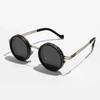 New ND9 Adjustable Dimming Sunglasses Men's Punk Style Round Frame High-definition Glasses Outdoor Fishing Traveling Driving