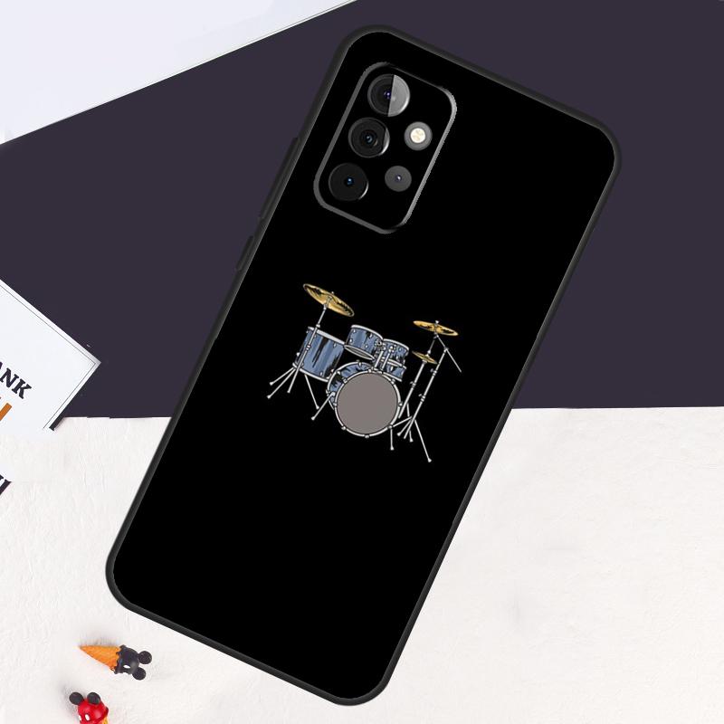 Musical Instrument Drum Case For Samsung Galaxy A54 A34 A14 A53 A13 A33 A73 A12 A22 A32 A52 A52S A51 A71 A50 Cover Coque