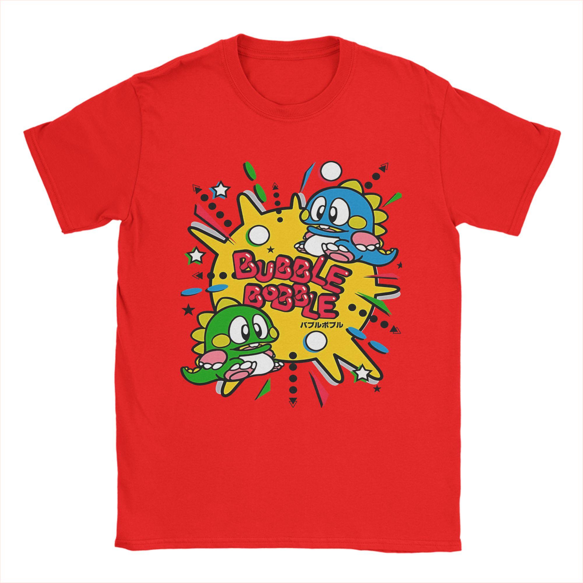 Bubble Bobble T Shirt Unisexs  Pure Cotton Funny TShirt Crewneck  Tee Shirt Short Sleeve Tops Gift Idea S