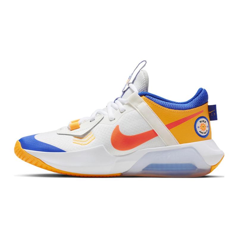 

Nike Low top Children s Basketball Shoes White Orange Blue, Single Layer Sneakers FD4638-181 40
