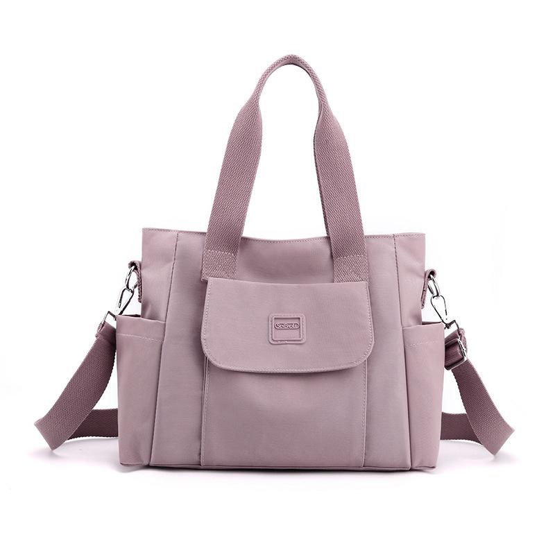 Women's Nylon Tote Bag Multi-interlayer Crossbody Satchel Bag Large Capacity Casual Top Handle Handbags
