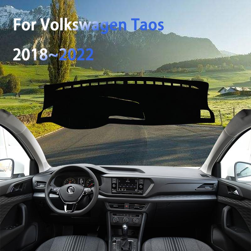 For Volkswagen Taos 2018 Car Dashboard Cover Dustproof Sun-shading Protector PadInterior Mouldings Sticker