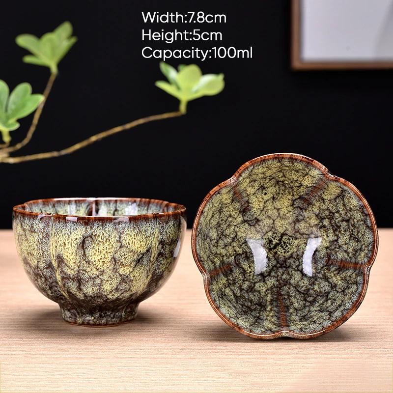 

1 шт. Китайська піч Трансформація Керамічна чашка для чаю Чашки для кави Чашки для еспресо Порцелянова чаша для чаю Кераміка Кунг-фу Чашка 1pcs