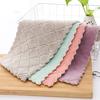 4PC Nonstick Oil Coral Velvet Hanging Hand Towels Kitchen Dishclout