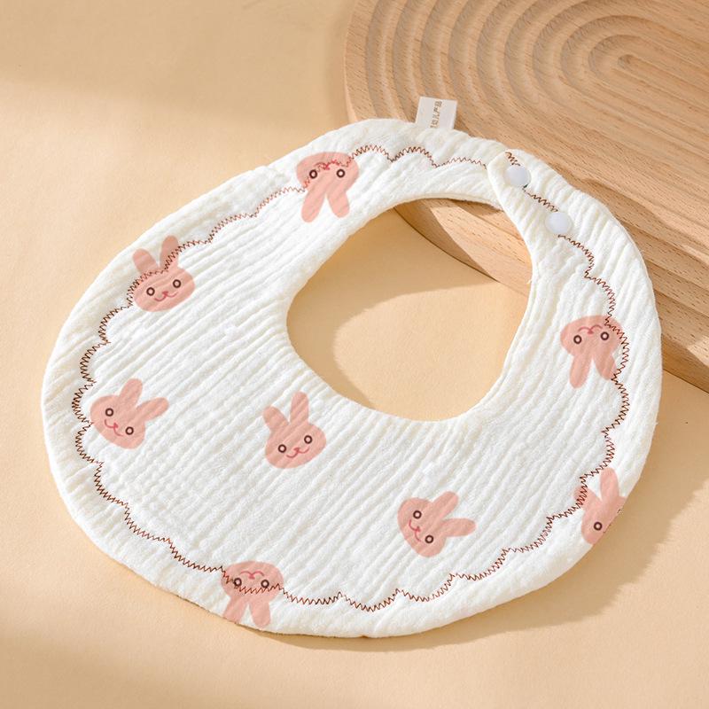 Weiches sechslagiges Baby-Lätzchen aus reiner Baumwolle - Mullwindel für Neugeborene