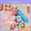 Adorable Cartoon Teddy Bear Keychain With Cute Pvc Material And Unique Designs For Gifts