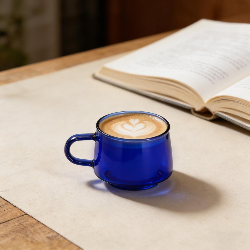 Glas Espresso Tasse Henkel 250ml Klar Borosilikat Große Glas Tasse Heißgetränke Latte Tee Kaffee Tasse Dekorative Getränke Glasware
