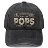 My Favorite Person Calls Me Pop Fun Dad Grandpa Retro Washed 6Color Lightweight Sun Protection Baseball Cap