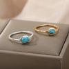 Bohemian Water Drop Moonstone Rings For Women Vintage Opal Boho Finger Ring Wedding Party Accessorise Jewelry Bijoux Femme