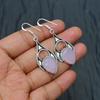 Rose Chalcedony Gemstone Handmade 925 Sterling Silver Jewelry Earring