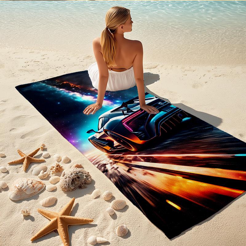 1Pc Galactic Machine Beach Towel, Quick Dry, Multi-Use for Beach Pool Gym Yoga Home Travel, Christmas, Halloween, Xmas Gift M928343