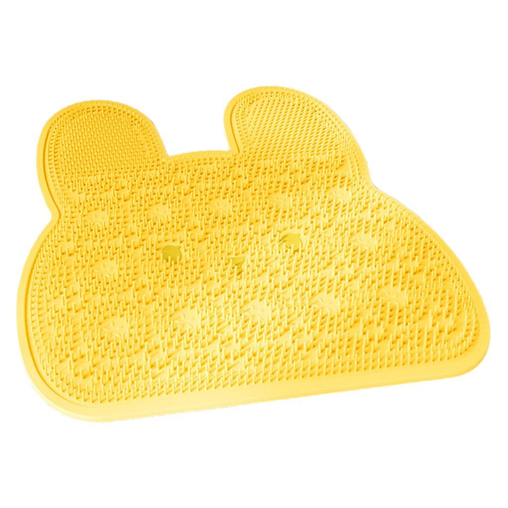 Scrubber Bath Mat With Suction Cup Anti-slip Back Foot Scrubber For Home Travel