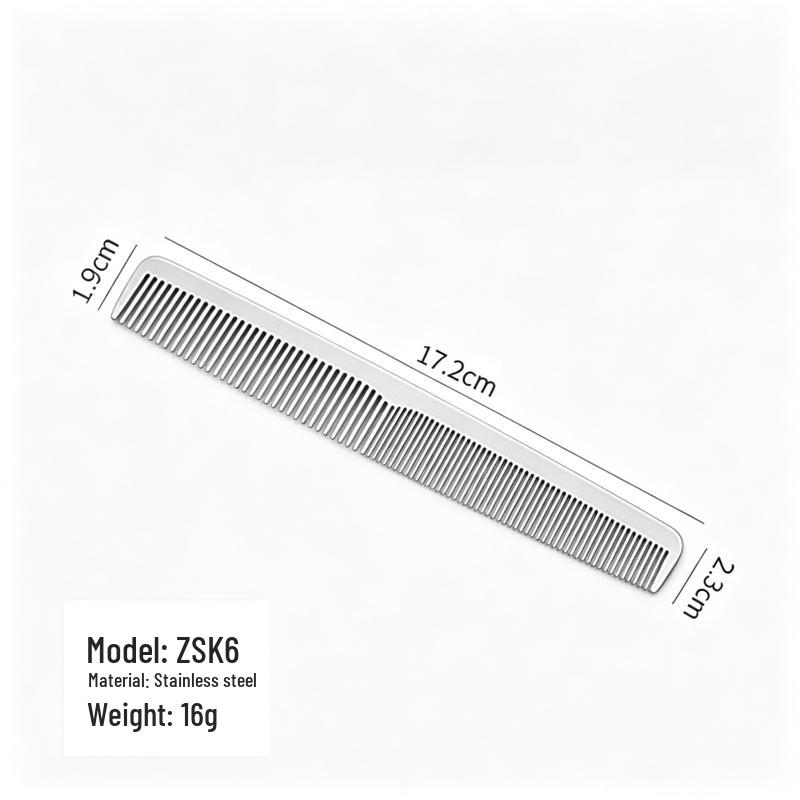 ETUB Professional Ultra-Thin Stainless Steel Haircut Comb