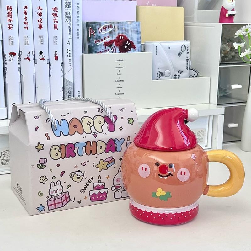 Christmas Little Snowman Mug Cute Practical Ceramic Mug for Girlfriends Birthday Gift Souvenir Gift for Girls