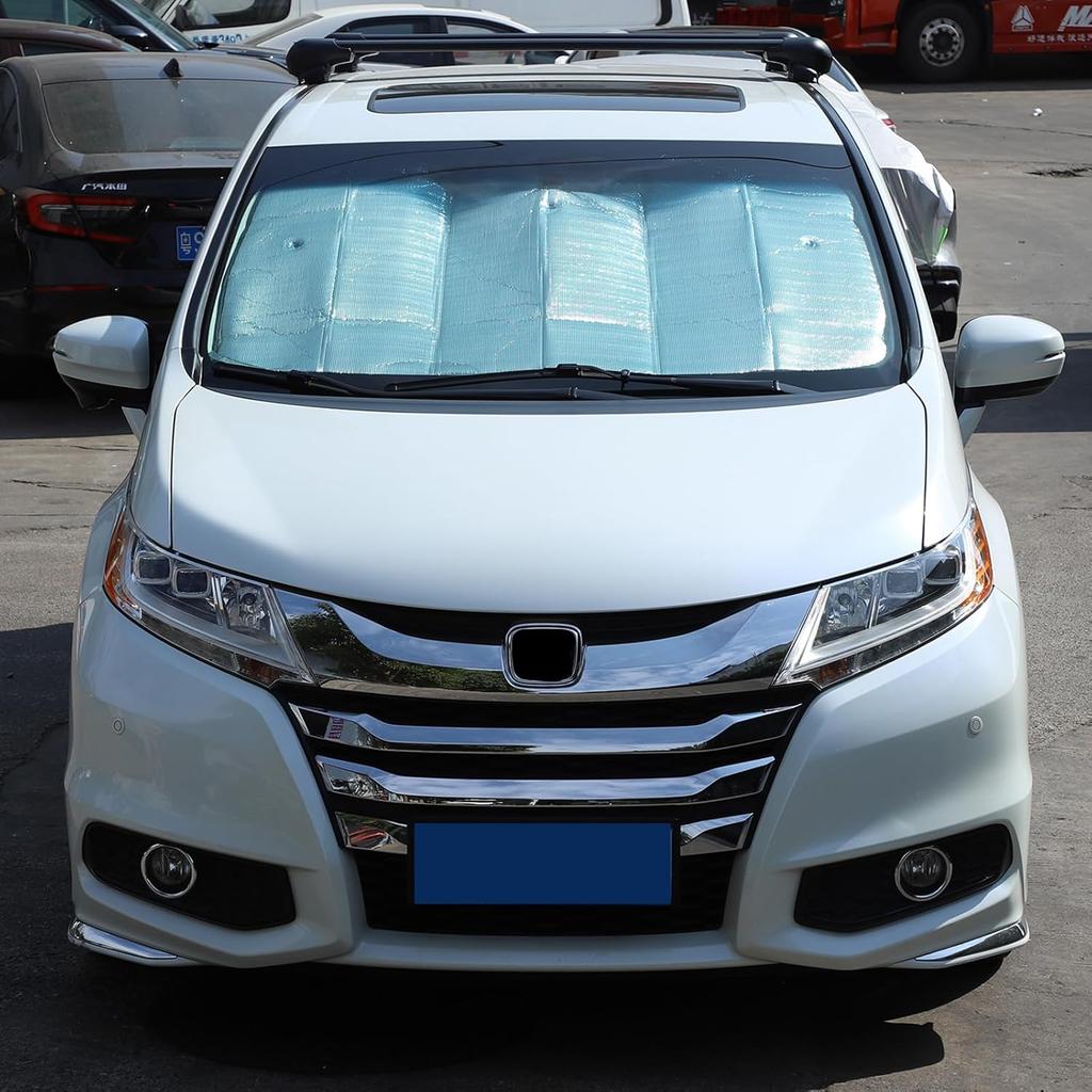 Windshield Sun Shade Compatible with Honda Odyssey 2018-2025 Foldable Front Windshield Sunshade Protector, Block UV Rays Keep Your Car Cooler