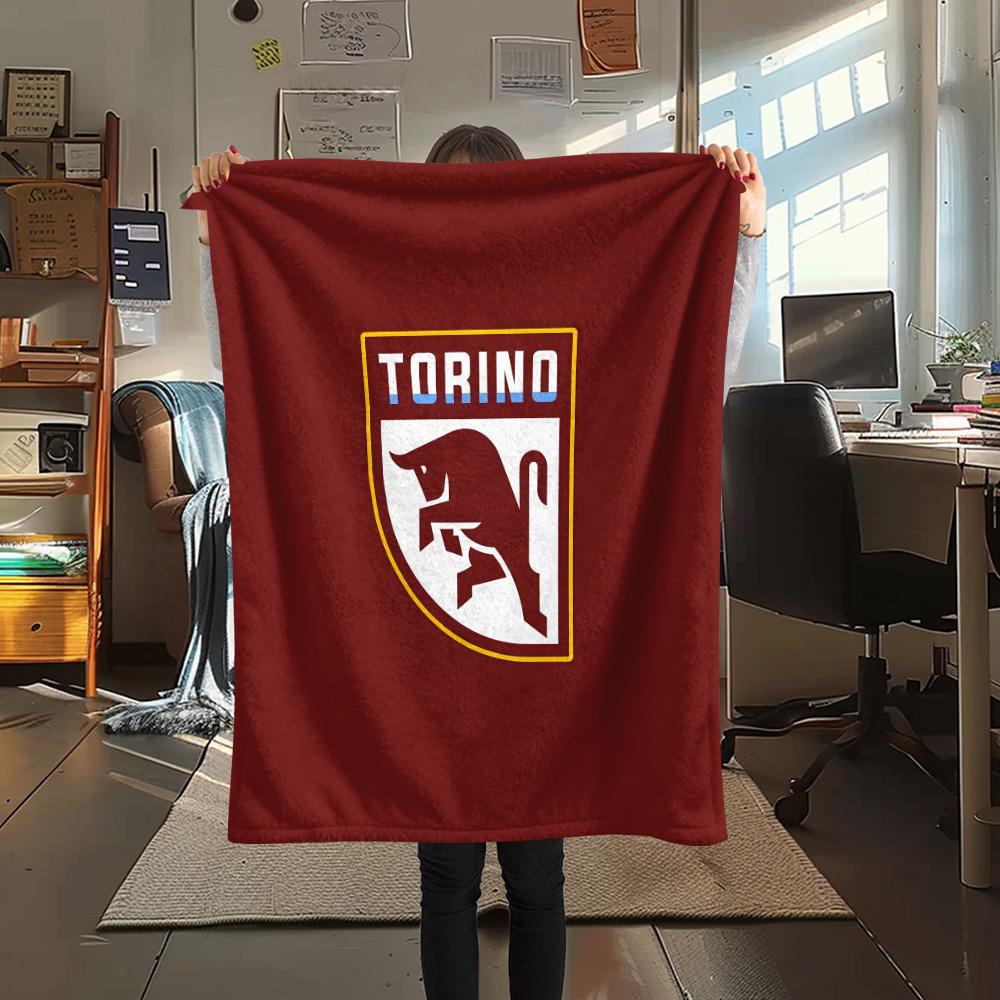 Torino Football Club2 Flannel Blanket, High Quality Comfortable for All Seasons, Home Decor, Warmth and Comfort