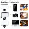 Selfie Fill Light Rechargeable 3 Color Temperature Clip On For Phone, Laptop, Tablet Meeting