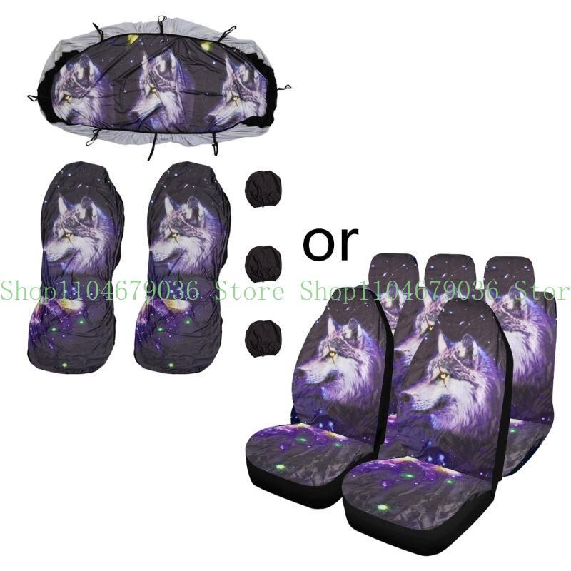 652F Pet Car for Seat Cover Eye-catching Dog for Cat Rear for Bench Protector Truck S