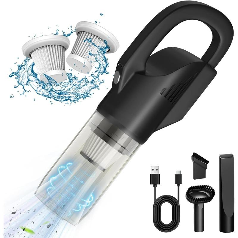 

Handheld Vacuum Cordless with Strong Suction Portable Hand Held Vac with 2 Filters Mini Small Lightweight Rechargeable Cleaner
