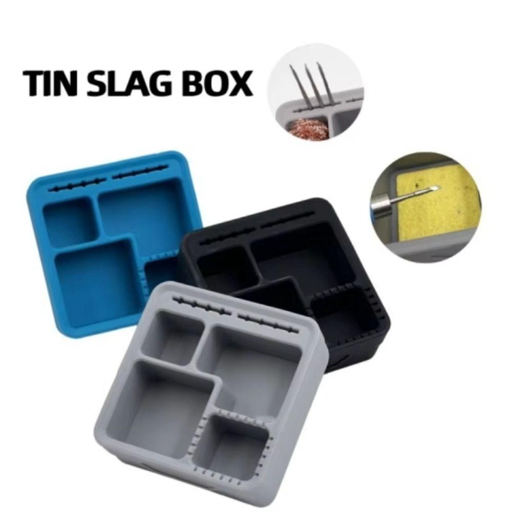 Silicone Solder Tip Cleaner Copper Wire Tin Slag Case Tin Storage Container  DIY Projects