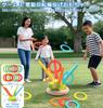 3-in-1 Electric Jump Rope Toy for Kids and Toddlers, Rocket Launcher, Ring Toss, Dinosaur Toy with Music and Remote Control, Perfect for Outdoor