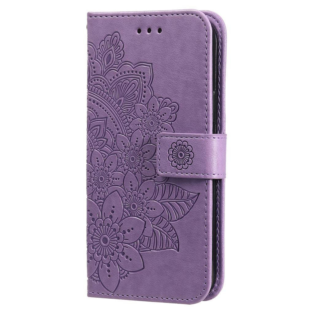 For TECNO Spark 30 Pro 4G Case Floral Pattern PU Leather Wallet Stand Phone Cover