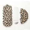 Yousheng Wooden Wall Floating Shelves Leopard Print Decorative Shelf Wall Mounted Planter Display Rack with Acrylic Mirror for Living Room Entryway