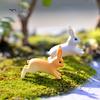 2Pcs Rabbit Ornament Miniature Figurine Fairy Garden Terrarium Landscape Decor