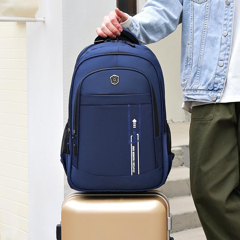 Leisure Laptop Bag, Outdoor Hiking Oxford Cloth Backpack, Men's Fashionable Commuting Multi Compartment Backpack