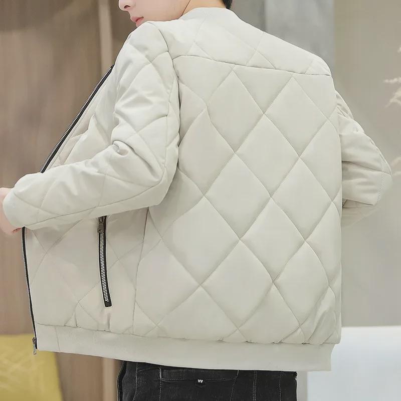 Herren 2024 Herbst/Winter Stehkragen Dick Warmer Baumwollmantel