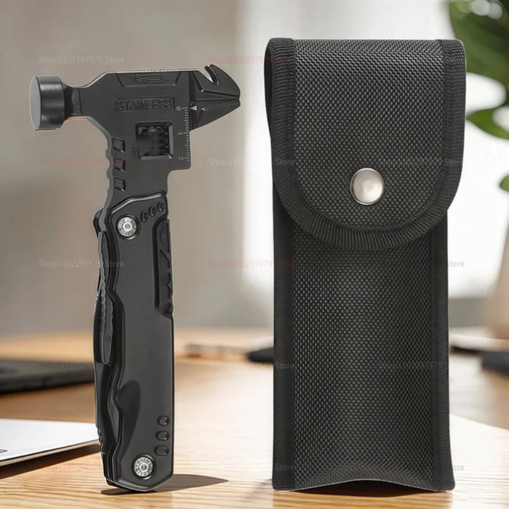 Nowy wielofunkcyjny klucz młotek nóż szczypce Outdoor Camping narzędzie survivalowe narzędzie oszczędzające pracę nóż wielofunkcyjny ze stali nierdzewnej