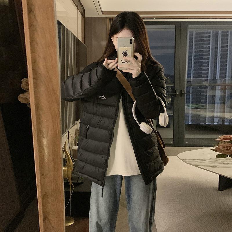 Warm Hooded Down Cotton-padded Clothes for Women's Winter New Small Man Padded Padded Padded Clothes Padded Jacket