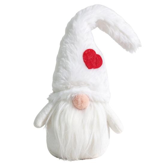 DIY Christmas Crafts Faceless Doll Ornament, Plush Gnome Decoration for Home, Xmas Fireplace Hanging Ornaments Figurine with Heart Cap, Ornament Party