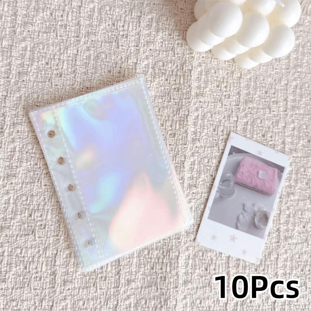 

4 Hole 4 Ring Clear Sheets Sleeve Multiple Pockets Card Stamp Die Jewelry Storage File Protector M5-A