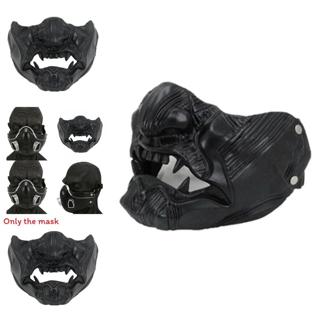 Ghost Of Tsushima Mask Halloween Prop Resin Viper Design For Halloween And Christmas