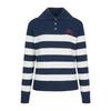 MARTINE GOLF Sailor Collar Stripe Sweater_Navy