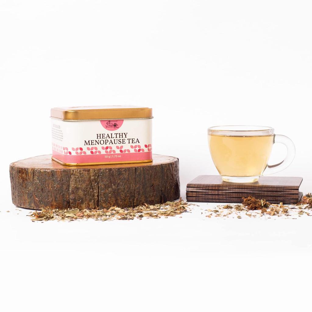 Tè per la Menopausa Salutare 50g, Il Chai Indiano, Sollievo da Vampate di Calore e Sudorazioni Notturne