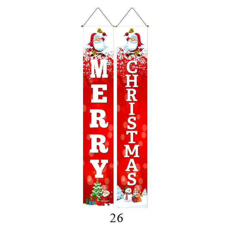 Elegant Nutcracker Christmas Decoration Hanging Door Banner Soldier Character Porch Sign