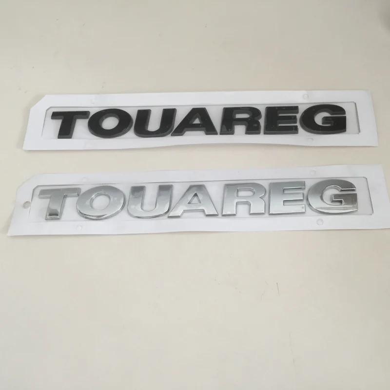 1pcs 3D ABS TOUAREG Car Letters Rear Bumper Trunk Emblem Sticker Badge Decal styling auto Accessories