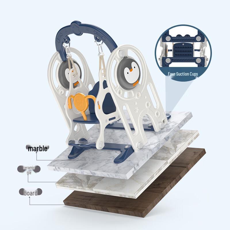 Zilaiqu Kids' 2-in-1 Slide & Swing Set