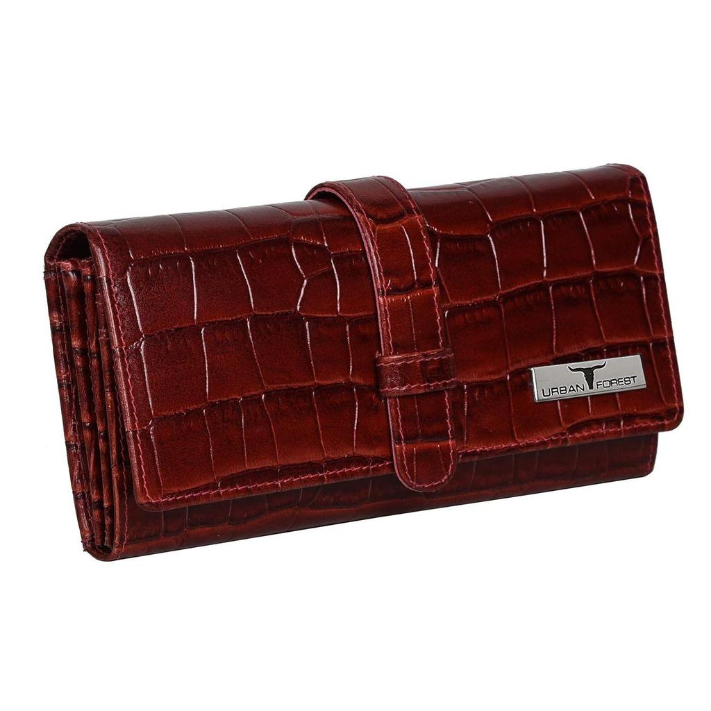 Danny Dark Red Leather Wallet for Women
