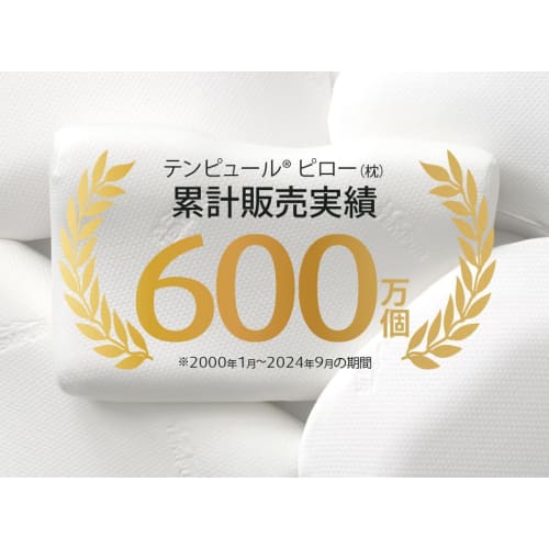 Tempur Original Pillow, White, Firm, Gently Fits Head and Neck, Supports Comfortable Sleep In Side or Back Positions, Size M, Approximately 10cm High,