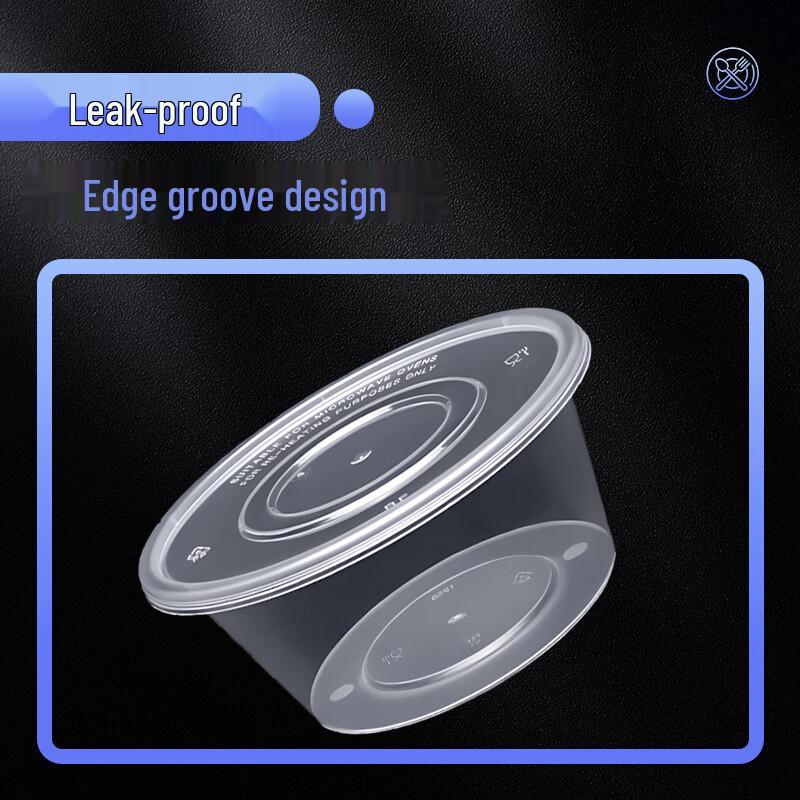 Webo 1250ml Round Disposable Food Containers