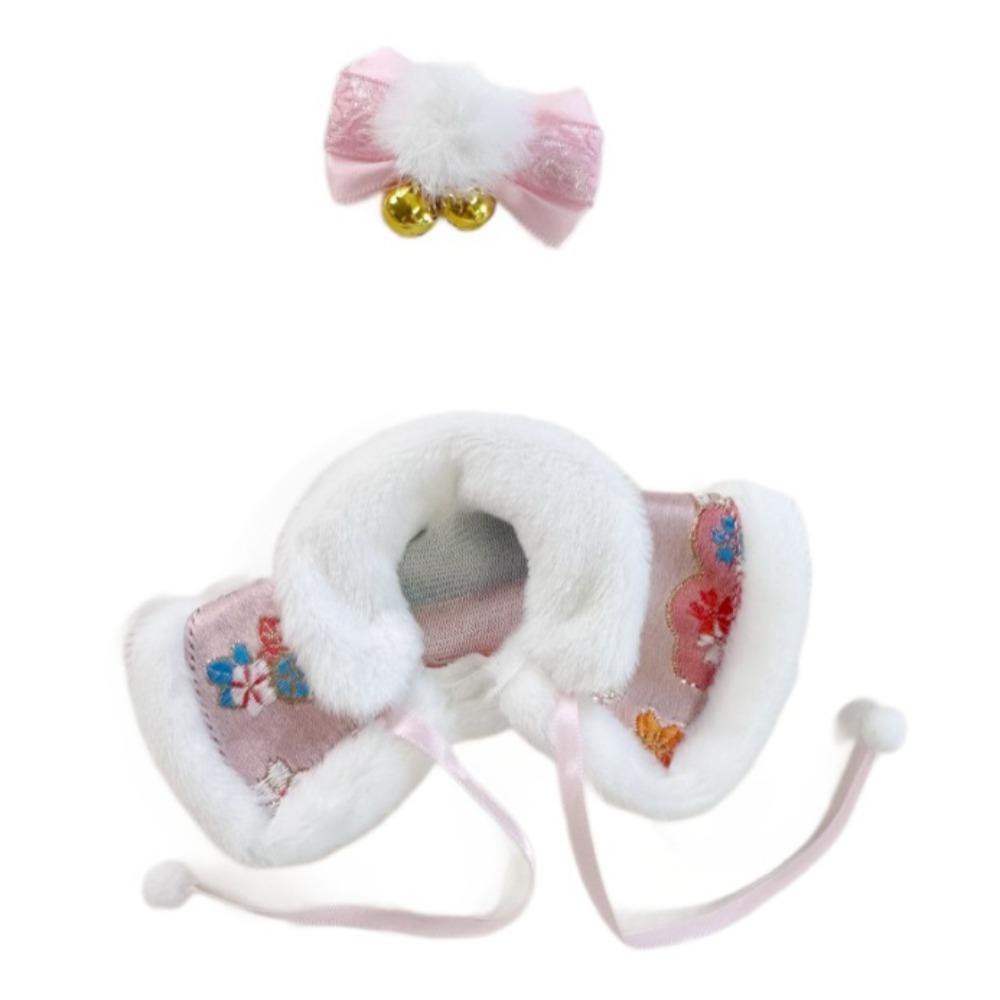 

Набор «Плащ времени Лабубу» в китайском стиле, 17 см, Лабубу II, плюшевая кукла, наряд, аксессуары для хлопковой куклы розовый