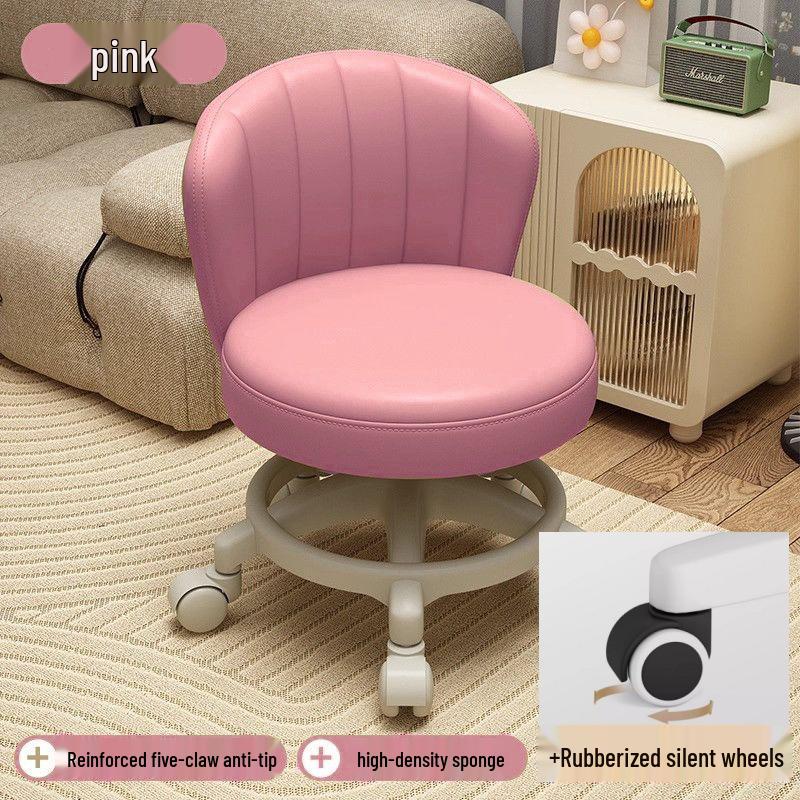 Adjustable Rolling Stool for Kids: Walk Learning, Shoe Changing, Grout Cleaning, Silent Mopping, with Wheels