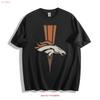 Broncos Team Bronco T-Shirt vintage gewaschenes Oberteil für den Alltag atmungsaktiv Streetwear dehnbar bequem vielseitig