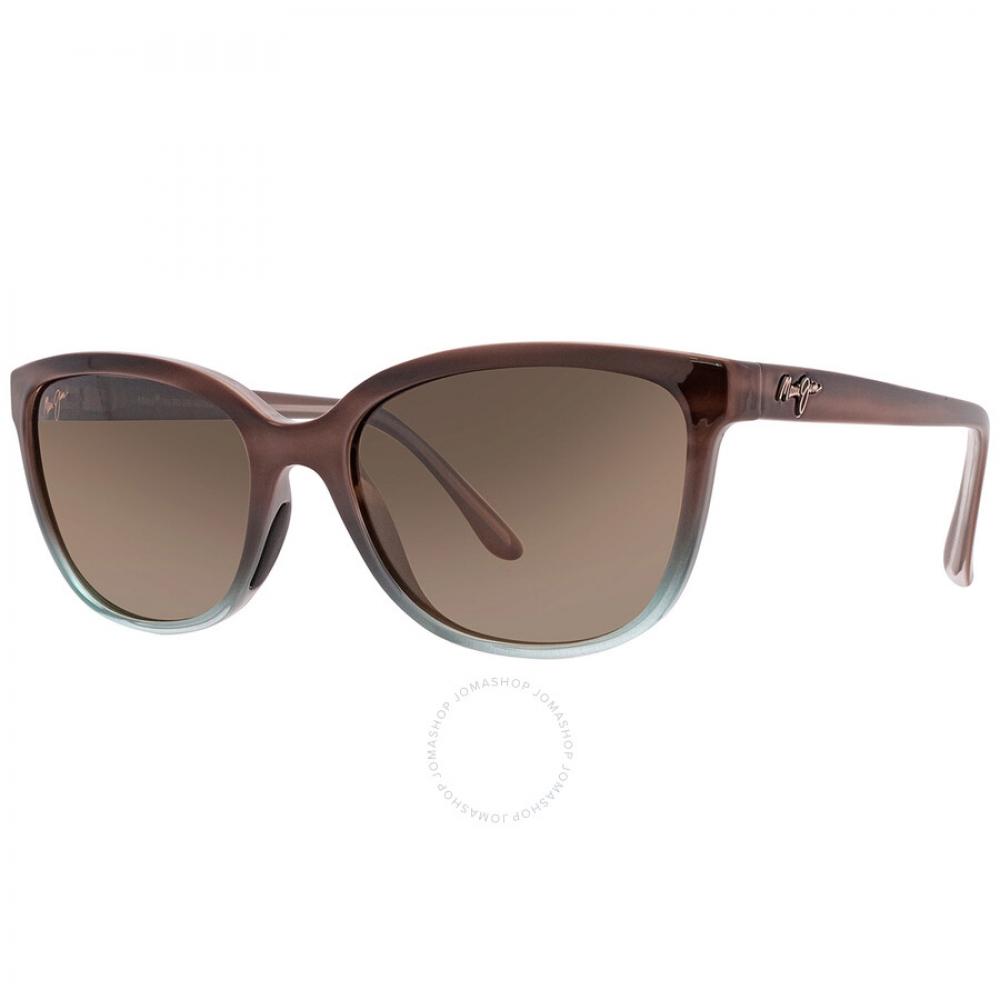 Maui Jim Honi Hcl Bronze Cat Eye Ladies Sunglasses Hs758 22b 54