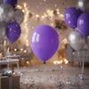 Set de 10 ballons gonflables 30 cm violet