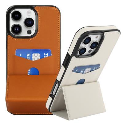 Custodia a Portafoglio Pieghevole Magnetica in Pelle con Slot per Carte di Credito per iPhone 16e 16 Pro Max 15 Pro 14 + 13 12 11 XR XS X 8 Plus 7 Cover